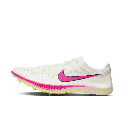 Shop Nike Unisex Zoomx Dragonfly Track & Field Distance Spikes In White
