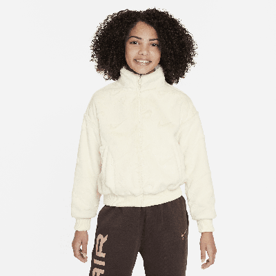 Shop Nike Sportswear Big Kids' (girls') Jacket In White