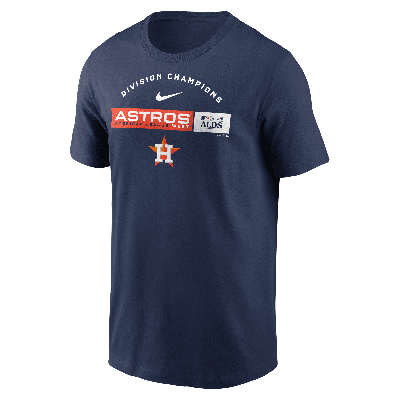 Shop Nike Houston Astros 2023 American League West Champions  Men's Mlb T-shirt In Blue