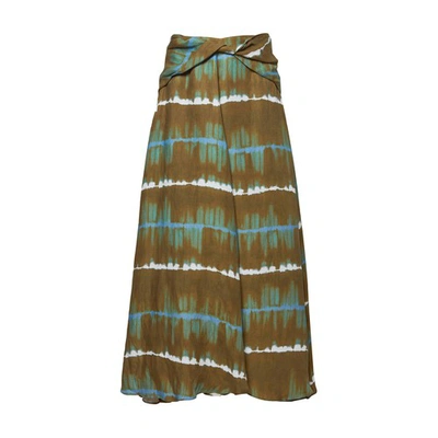 Shop Altuzarra Pythia Skirt In Kalamata_gradient_shibori