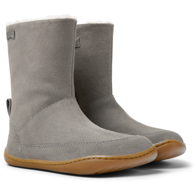 Shop Camper Boots For Girls In Grey
