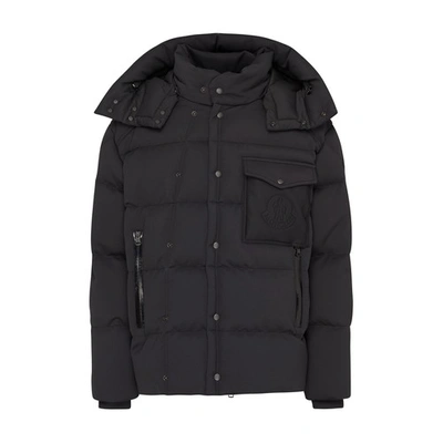 Shop Moncler Karakorum Tech Jersey Puffer Jacket In Black