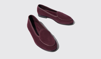 Shop Scarosso Nele Red Suede - Woman Loafers Red In Red - Suede