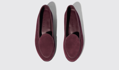 Shop Scarosso Nele Red Suede - Woman Loafers Red In Red - Suede