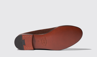 Scarosso Nils Suede Loafers In Brown - Suede