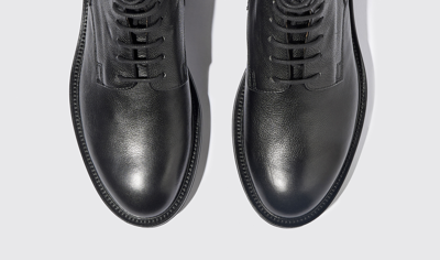 Scarosso Thomas Grain Black In Black Grain - Calf