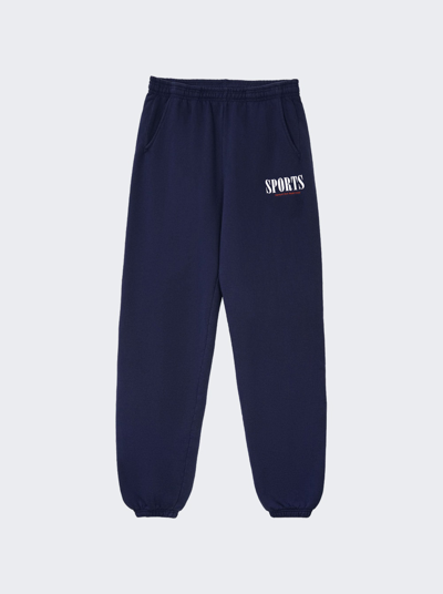 Shop Sporty And Rich Sports Sweatpants In Navy