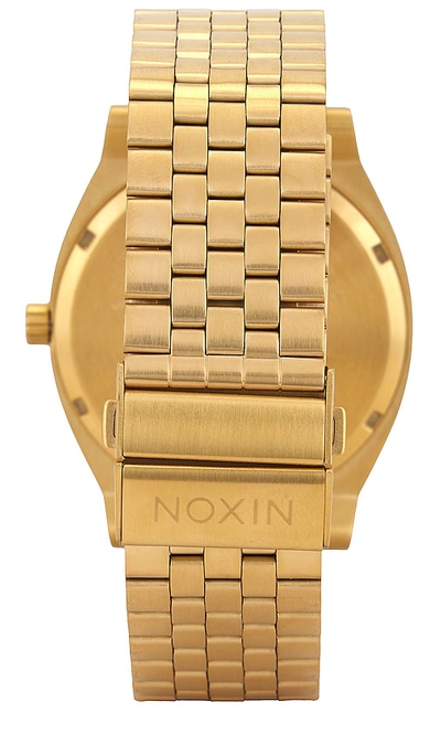 Shop Nixon Time Teller Solar Watch In Gold & Black