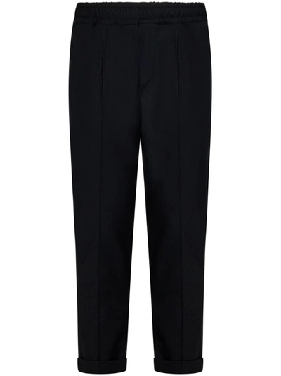 Shop Golden Craft Black Tapered-leg Trousers