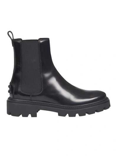 Shop Tod's Black Leather Chelsea Boot