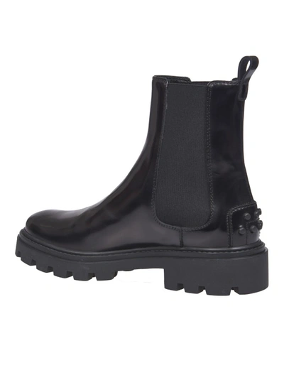 Shop Tod's Black Leather Chelsea Boot