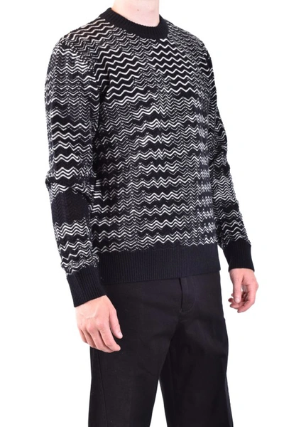 Shop Missoni Multicolor Wool Blend Knitwear In Black