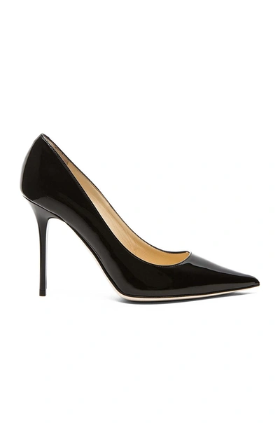 Shop Jimmy Choo Abel Pointed Patent Leather Pumps In Black Patent