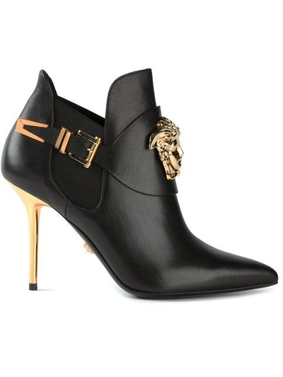 Shop Versace Medusa Stiletto Booties