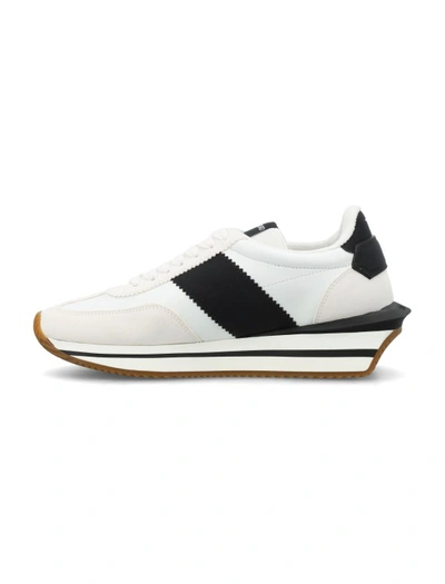Shop Tom Ford White James Sneakers