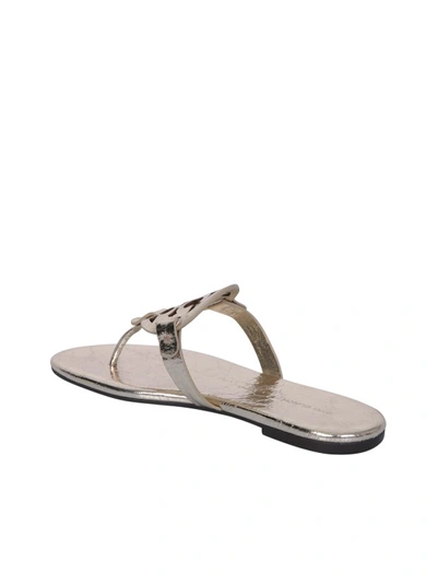 Shop Tory Burch Metallic Colored Sandals In Pink