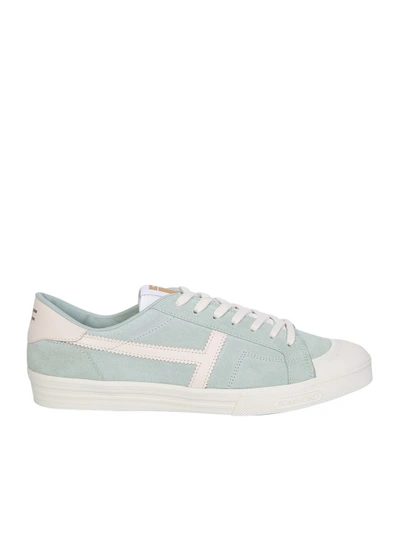 Shop Tom Ford Sage Green Sneakers