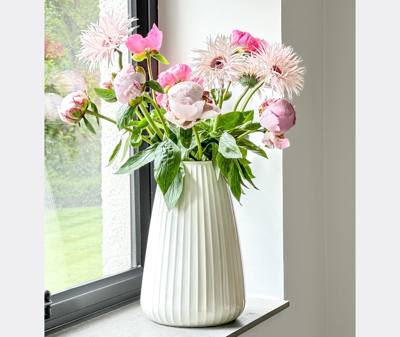 Xlboom Vases Cream Uni In Cream