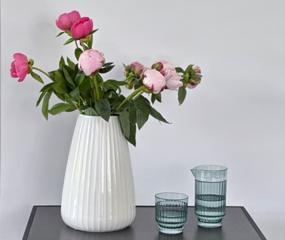 Xlboom Vases Cream Uni In Cream