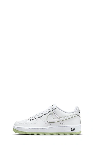 Shop Nike Kids' Air Force 1 Sneaker In White/ Honeydew/ White/ Black