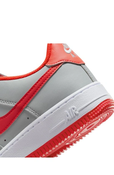 Nike Preschool Force 1 'Light Smoke Bright Crimson Ps' (Ps)'