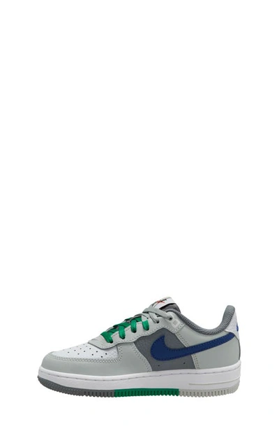 Shop Nike Kids' Air Force 1 Sneaker In Light Silver/ Deep Blue/ White