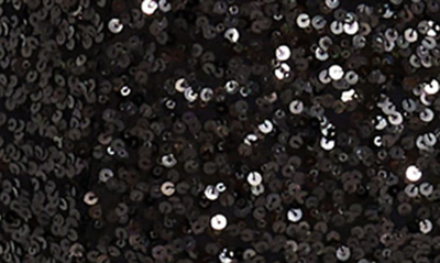 Dress The Population Darian Sequin Halter Jumpsuit In Jet Black