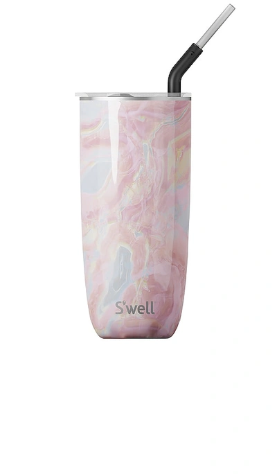 Shop S'well Tumbler With Straw 24oz In Pink