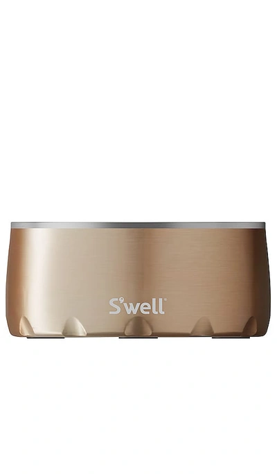 Shop S'well Dog Bowl 32oz In Metallic Bronze