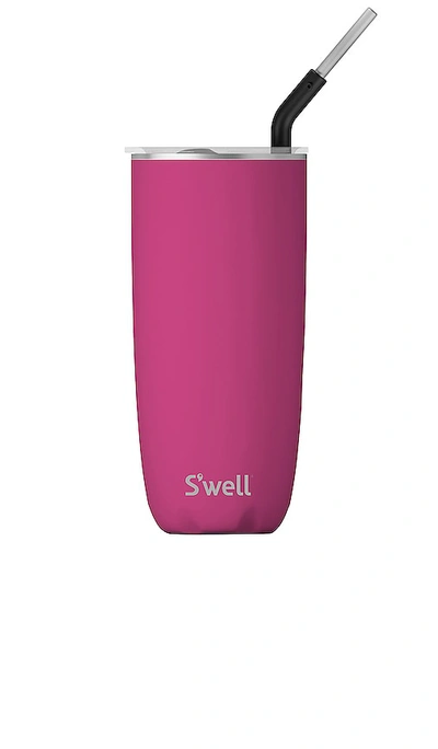 Shop S'well Tumbler With Straw 24oz In Fuchsia