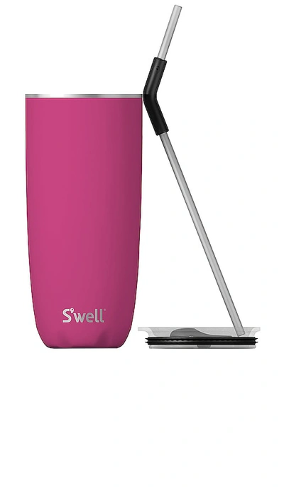 Shop S'well Tumbler With Straw 24oz In Fuchsia