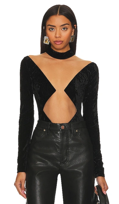 Shop Nbd Firoja Bodysuit In Black