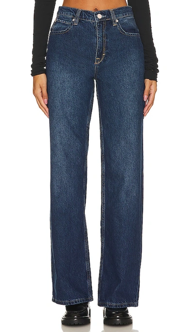Shop Free People X We The Free Tinsley Baggy High Rise In Blue