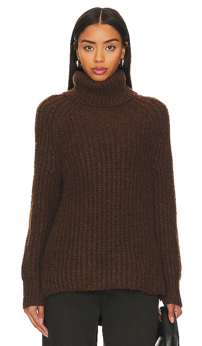 Shop 525 Stella Sweater In Chocolate