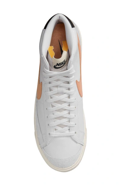 Shop Nike Blazer Mid '77 Vintage Sneaker In White/ Amber Brown/ Black