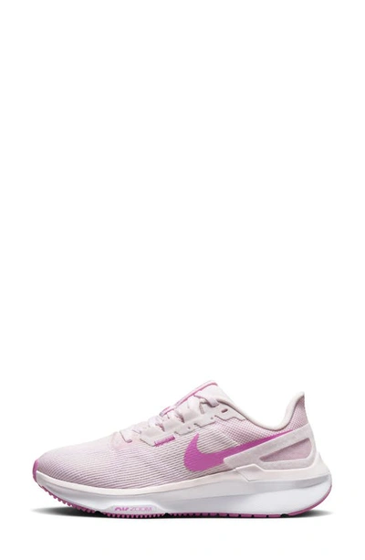 Shop Nike Air Zoom Structure 25 Road Running Shoe In Pearl Pink/ White/ Pink Foam