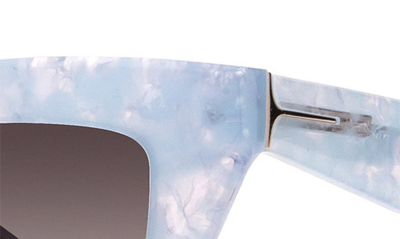 Shop Dezi On Read 49mm Cat Eye Sunglasses In Bb Blue Quartz / Smoke