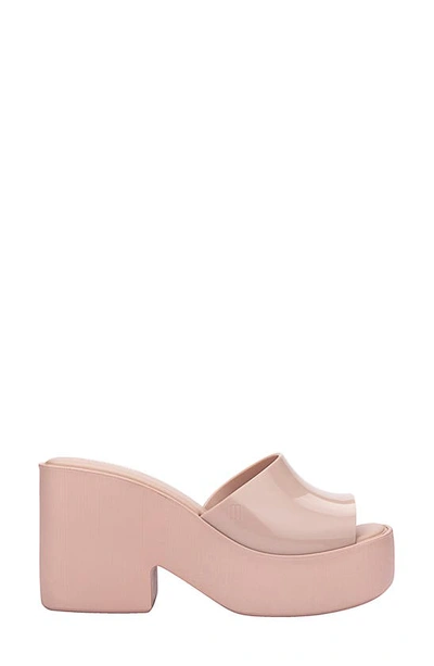 Shop Melissa Posh Platform Slide Sandal In Pink