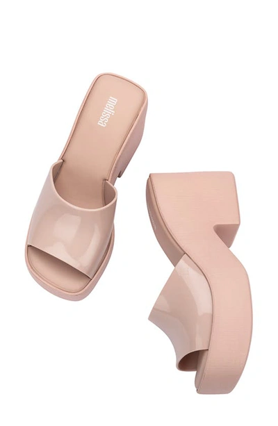 Shop Melissa Posh Platform Slide Sandal In Pink