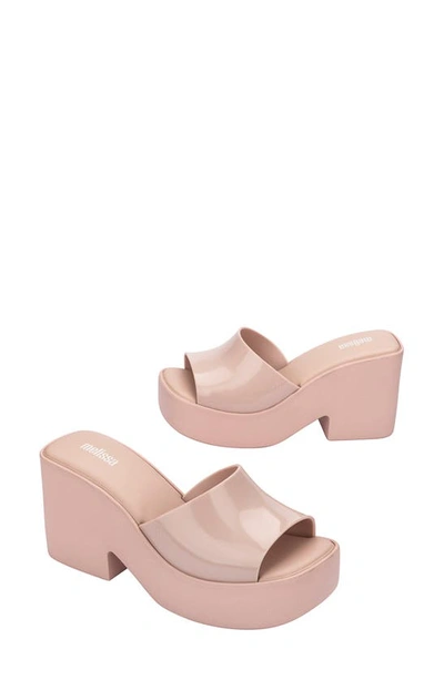 Shop Melissa Posh Platform Slide Sandal In Pink