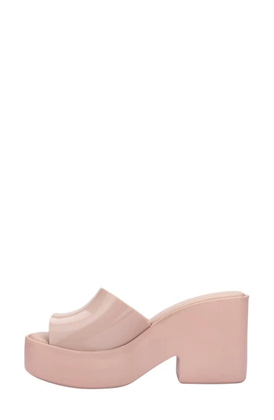 Shop Melissa Posh Platform Slide Sandal In Pink