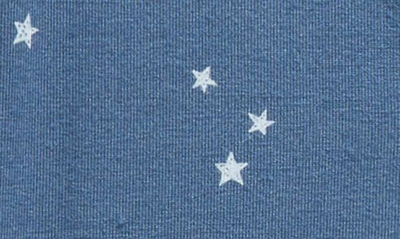 Shop Nordstrom Zip-up Pajama Romper In Navy Denim Sweet Stars