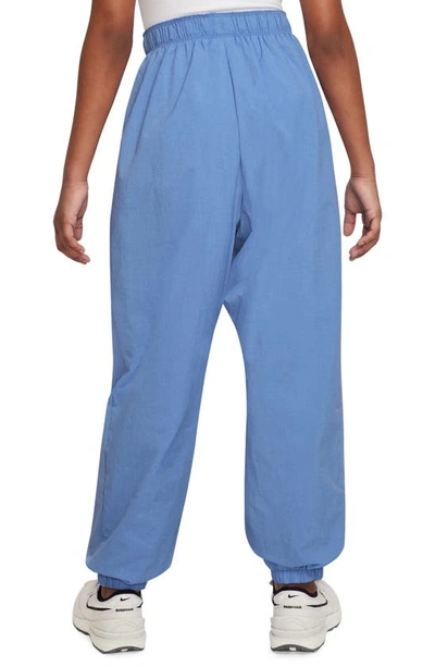 Shop Nike Kids' Sportswear Side Stripe Track Pants In Polar/ Blue Tint