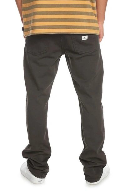 Shop Quiksilver Far Out Stretch 5-pocket Pants In Black