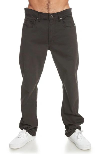 Shop Quiksilver Far Out Stretch 5-pocket Pants In Black