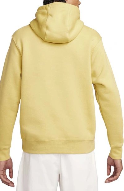 Shop Nike Sportswear Club Hoodie In Buff Gold/ Buff Gold/ White