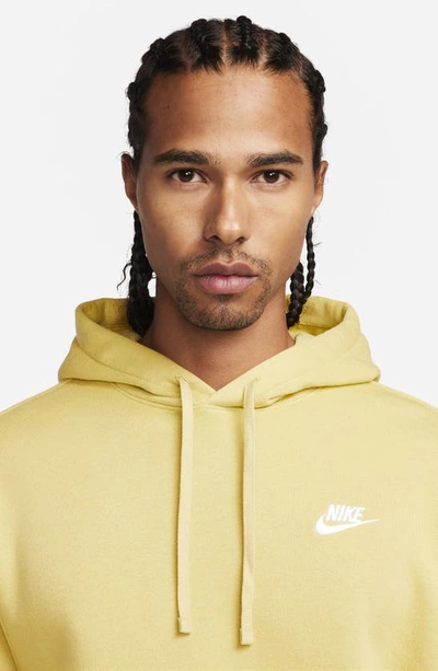 Shop Nike Sportswear Club Hoodie In Buff Gold/ Buff Gold/ White