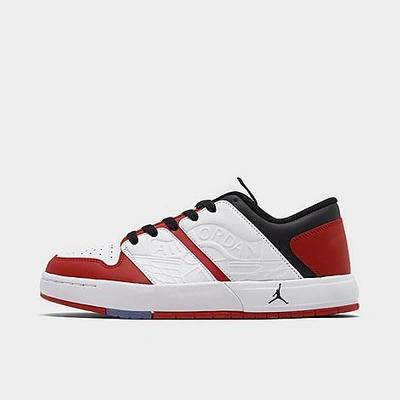 Shop Nike Big Kids' Air Jordan Nu Retro 1 Low Casual Shoes In Varsity Red/black/white