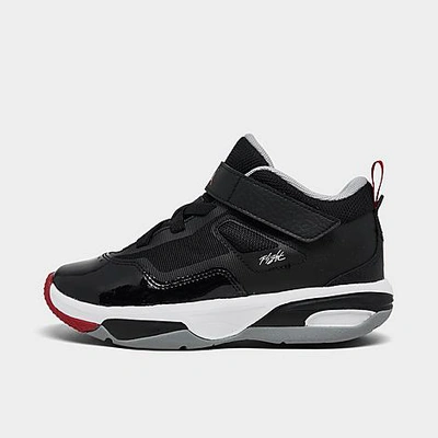 Shop Nike Jordan Little Kids' Jordan Stay Loyal 3 Stretch Lace Basketball Shoes In Black/varsity Red/white/wolf Grey
