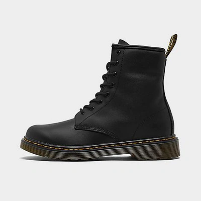 Shop Dr. Martens' Dr. Martens Girls' Big Kids' 1460 Softy T Leather Lace-up Boots In Black Softy T